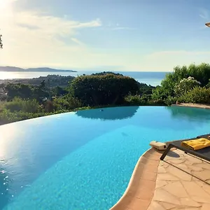  Villa 4-star Private With Heated Pool And Panoramic Sea View At Gulf De Saint Tropez